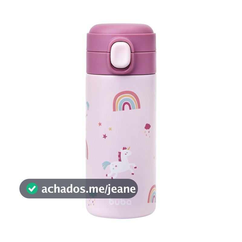 Garrafa Térmica Parede Dupla Buba Magic Unicórnio 320ml