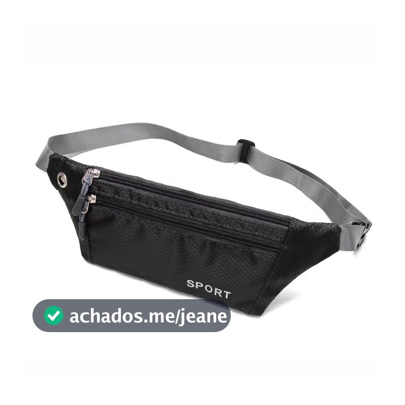 Pochete Impermeável Slim Doleira Cinta Fitness Celular 7 Polegadas Corrida Academia P-7