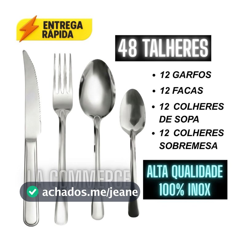 24/48/72/96 Peças Talheres De Aço Inox Garfo Faqueiro Colher De Sobremesa Cozinhas Casa