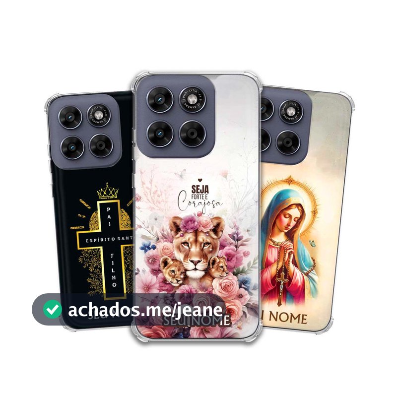 Capa Capinha - Motorola Moto G67 - Jesus Fé Cristã Evangélica Personalizada com Nome
