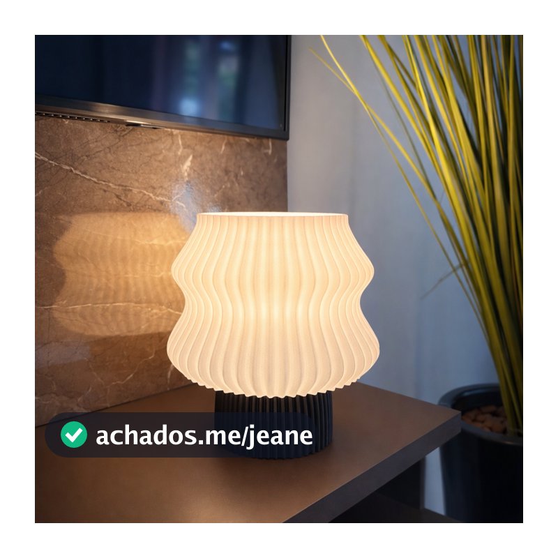 Luminaria De Mesa Minimalista Abajur Moderno Luz Quente Aconchegante Luz De Cabeceira - Abajur Sala Quarto Escritorio