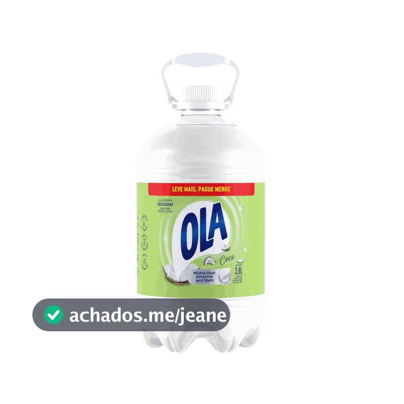 Sabao Liquido Ola Coco Roupas Delicadas 3,8l