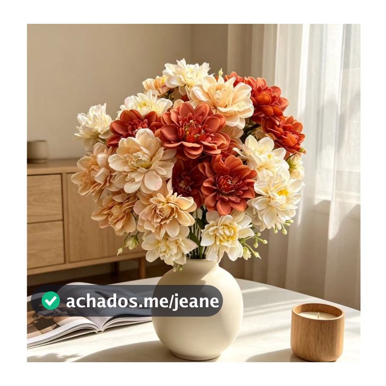 Buquê de peônia flor artificial com 5 flores RM-2605