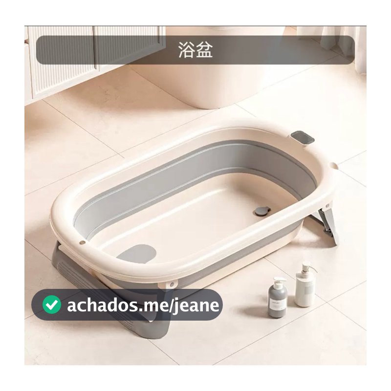 Banheira Infantil Para Bebe Retratil De SIlicone Banho 33 Litros Viagem