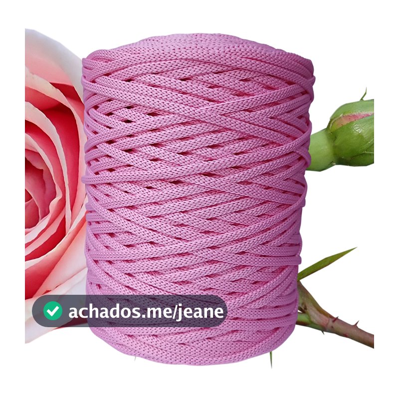 12 Unidades Fio Náutico 100% Poliester 5mm 500g Varias Cores Crochê Macrame Trico (Rebeca Fashion)