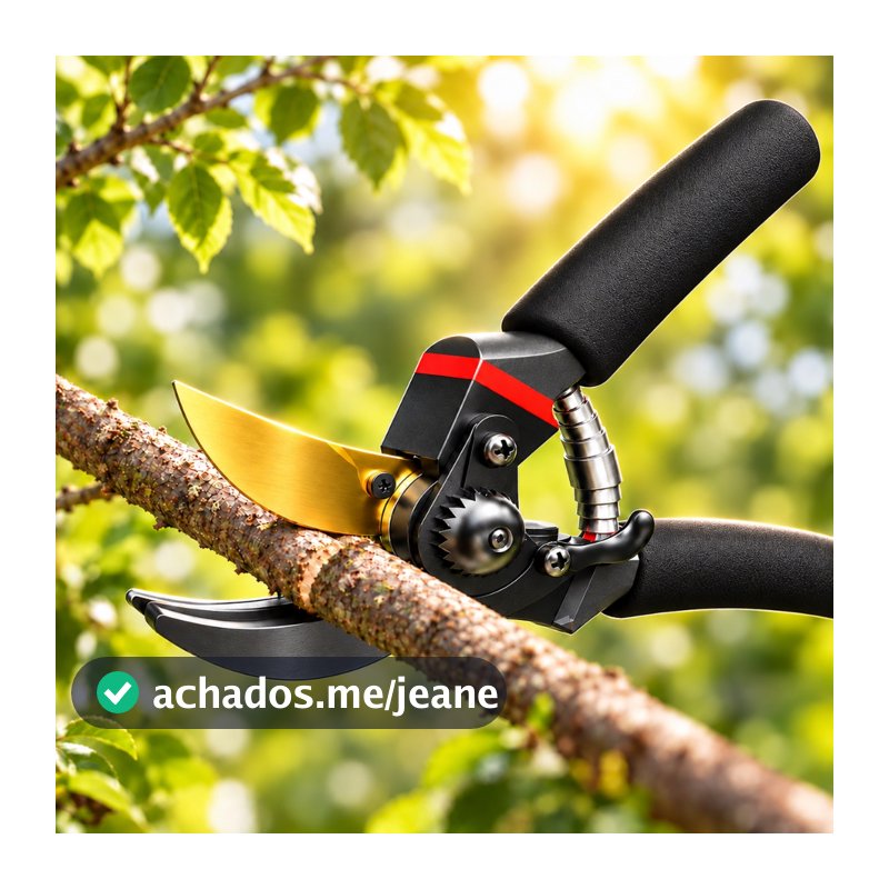 Tesoura de Poda Profissional Com Multiplicador De Força para Jardim Jardinagem Aço Carbono