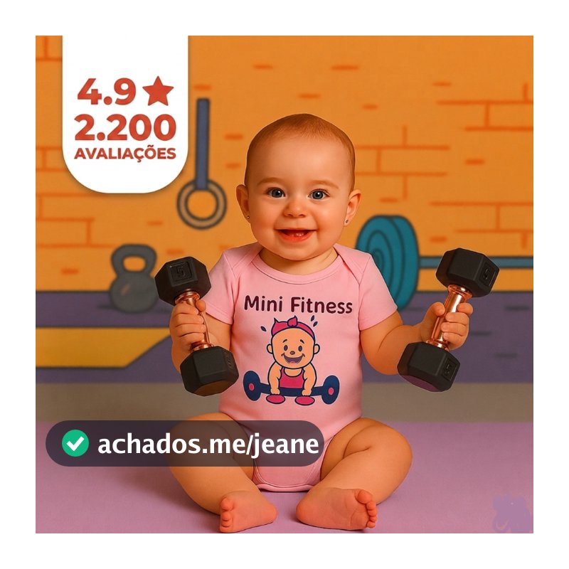Chocalho Halter Fitness para Bebê Brinquedo Sensorial Atóxico Pegada Segura e Confortável