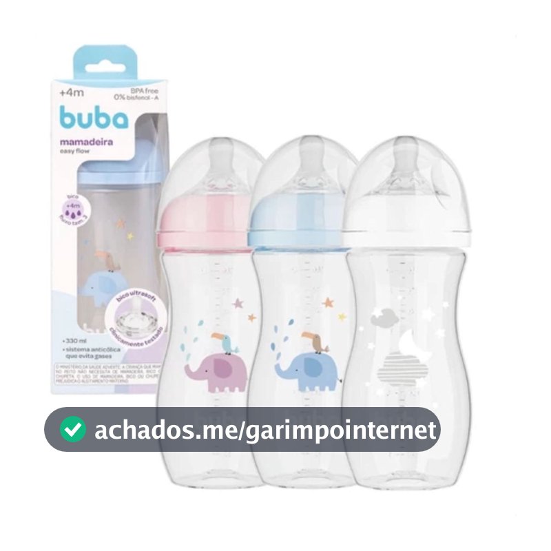 Mamadeira Buba Anticólica Easy Flow 330ml