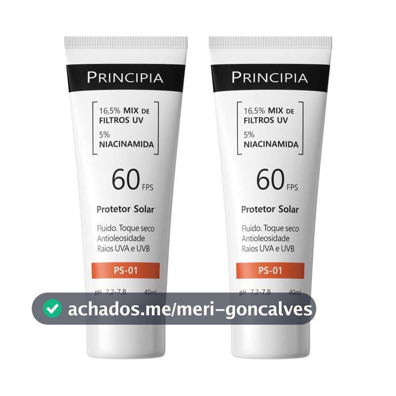 Principia Kit Duo c/ 2 Protetores Solares Faciais - PS-01 FPS 60