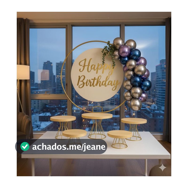 KIT BOLEIRAS + ARCO DECORATIVO PARA MESA