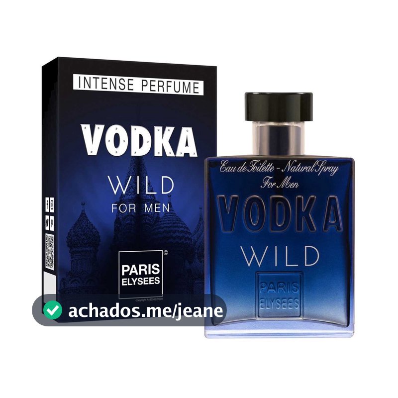 Perfume Vodka Wild Paris Elysees 100ml Paris Elysees ORIGINAL Masculino Perfume