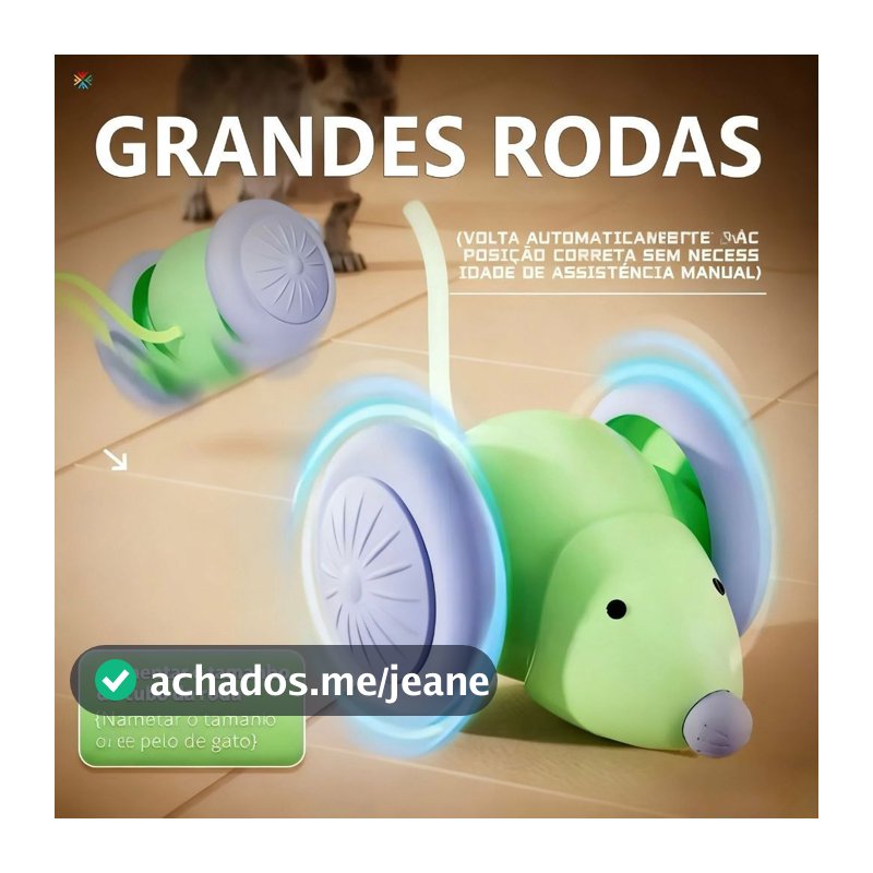 Brinquedo Interativo para Gatos com Movimento Automático – USB Recarregável e Silencioso