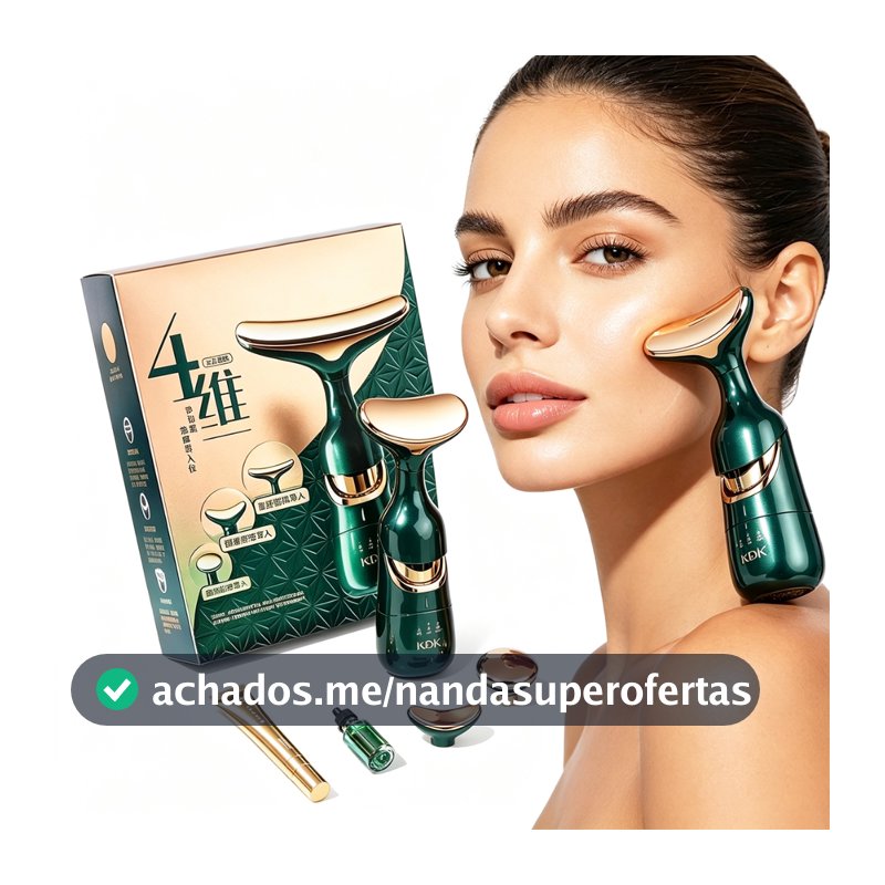 3 Em 1 Massageador Facial Lifting Skin Pescoço Massagem Lifting Introdutor Microcorrente Rejuvenescimento1-N7