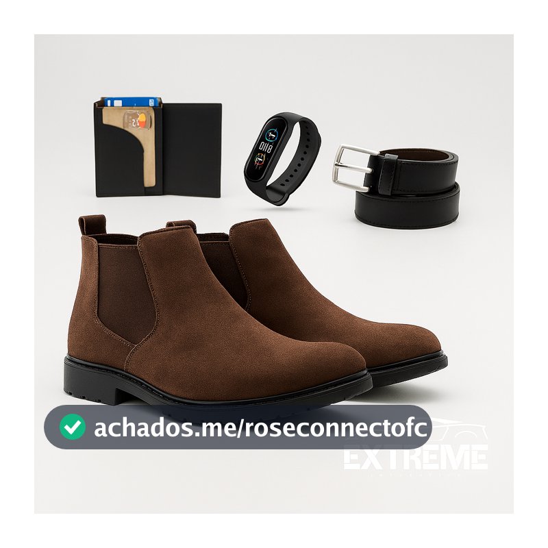 Bota Masculina Botina Chelsea Otimizada Confortável