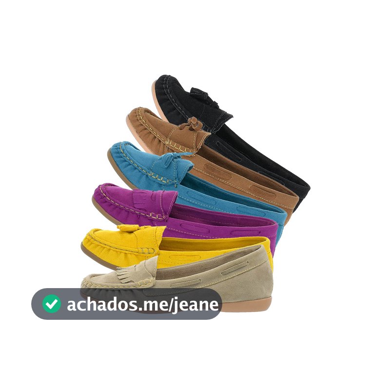 Mocassim Feminino Adulto Cores