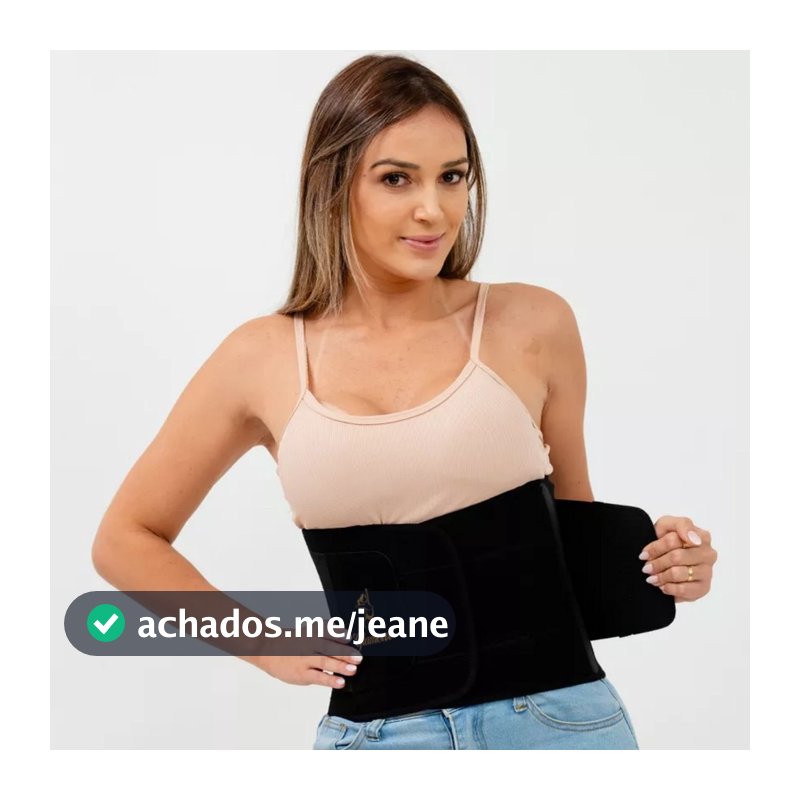 Cinta Modeladora Abdominal Ajustável Took Shape para afinar a cintura pós-parto reduz medidas