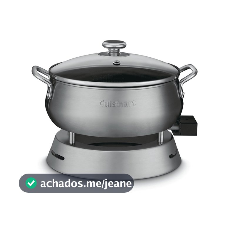 Panela Elétrica com Acessórios para Fondue Inox 220V Prata Cuisinart - CFO-50CBBRB