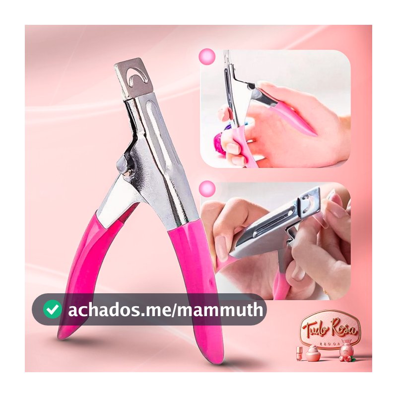 Alicate Cortador De Tips Unha Postiça Acrigel Alongamento De Unhas Profissional