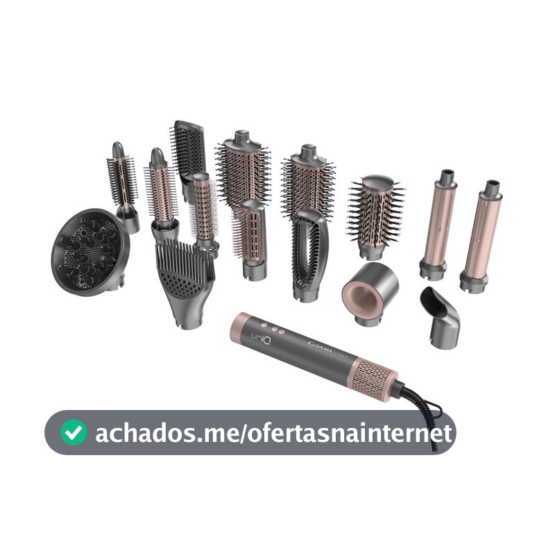Secador de Cabelo Multistyler GA.MA uniQ Flow 15 em 1 Bivolt