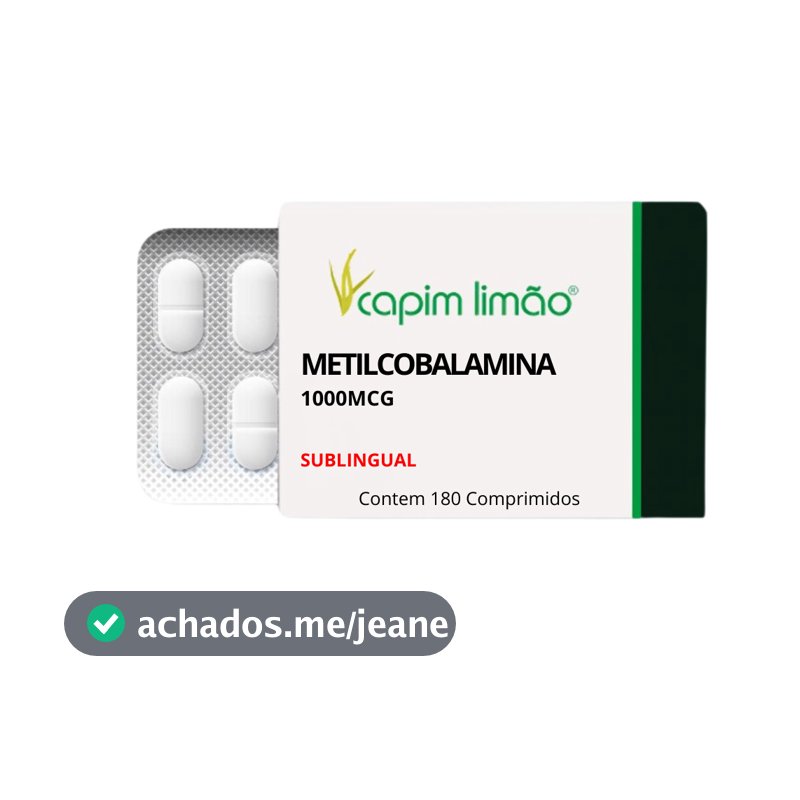 Vitamina B12 Metilcobalamina 1000mcg 180cp Sublingual