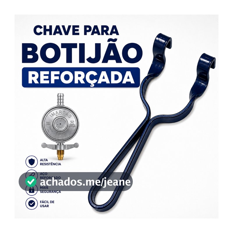 Chave Reforçada Para Registro De Gás Colocar E Soltar Botijão