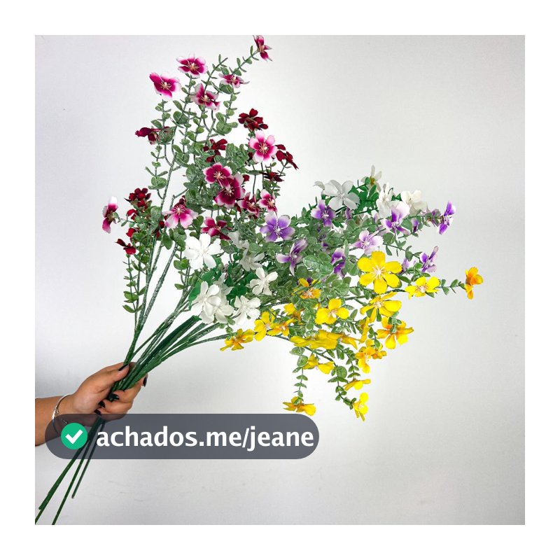 Haste de Flores Artificial Decorativa Flores e Plantas-C-1