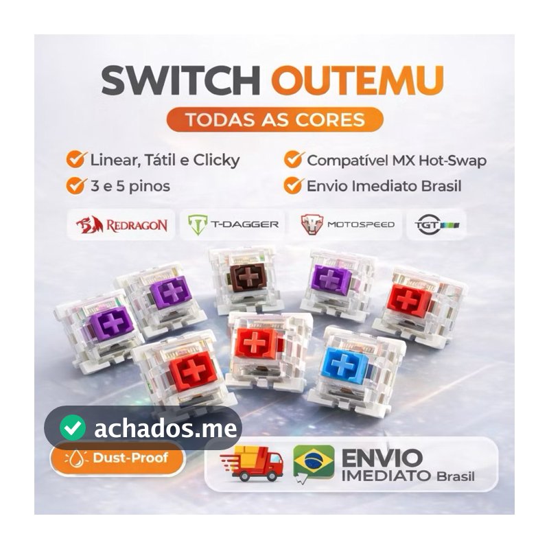 Atacado Switch Outemu Switch Teclado Mecânico - Azul - Marrom - Vermelho - Linear - Tátil