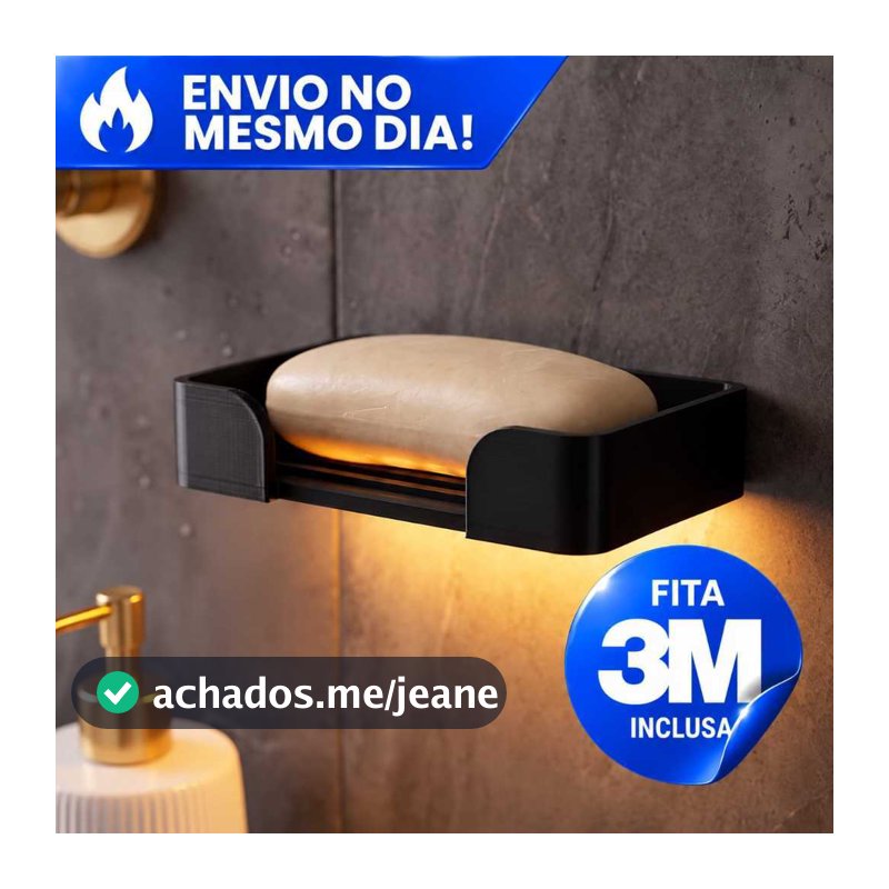Suporte de Saboneteira Adesiva | Gancho | Escova de Dente | Fio Dental | Box | Papel Higiênico