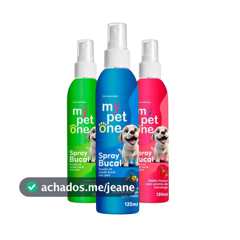 Spray Bucal Menta para Cães e Gatos Mypetone - 120mL