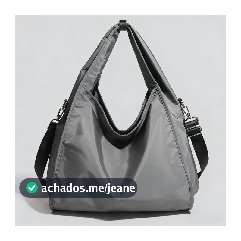 Bolsa Grande De Ombro Esportiva Trabalhar Faculdade Mulher Nylon Impermeável Alça Transversal
