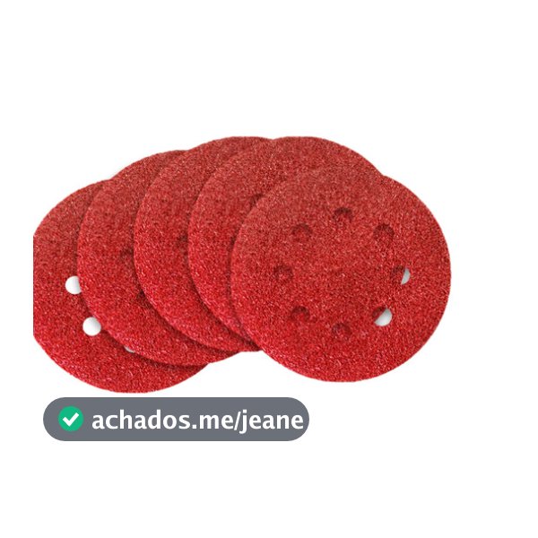 DISCO DE LIXA COM VELCRO PERFURADO GRAO 220 125 MM 5 PCS MTX