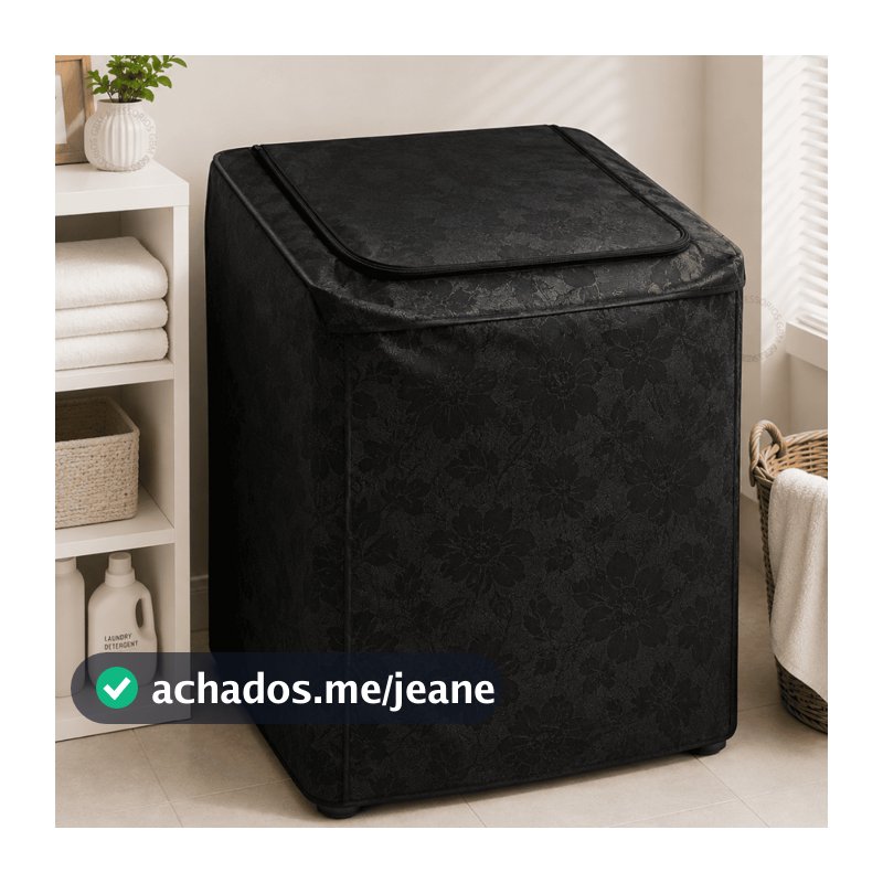 Capa Para Máquina de Lavar Impermeável Com Zíper Electrolux Brastemp Consul Colormaq 10 11 12 13 14 15 16 17 18kg
