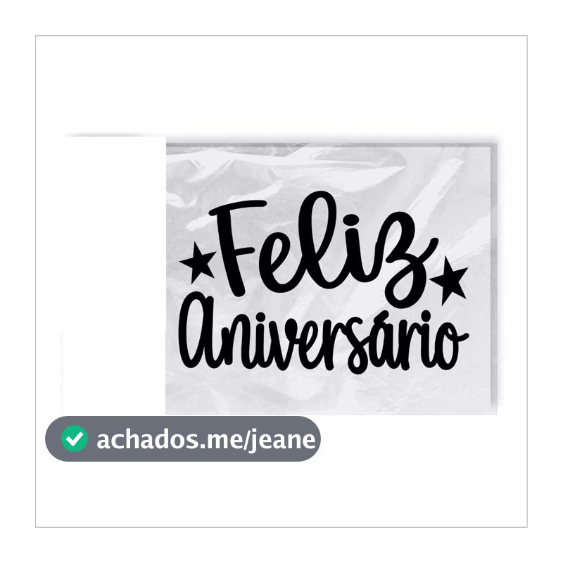 2 Adesivos Feliz Aniversario  para balões festa