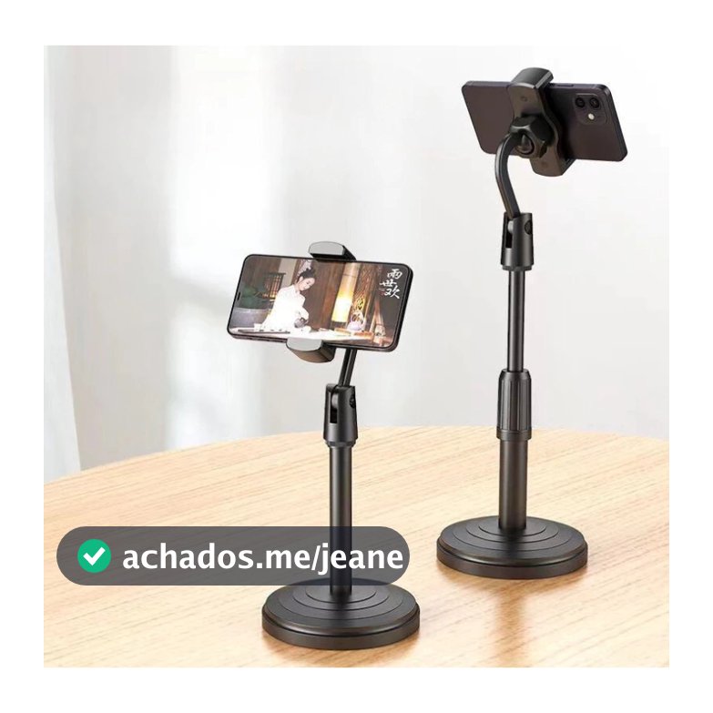 Suporte Tripé Celular Smartphone De Mesa Escritório 360º