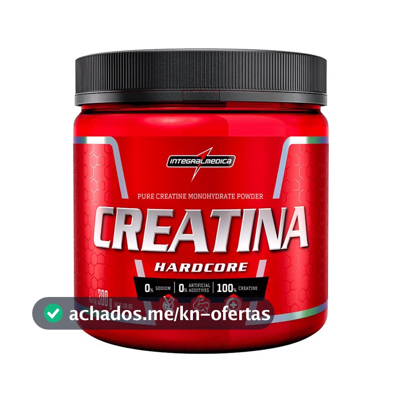 Creatina Pura Monohidratada Hardcore 300g 150g Original - Integralmedica