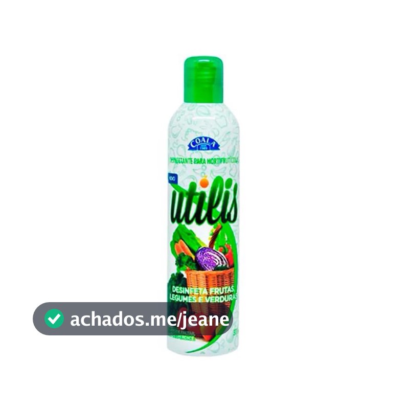 Desinfetante para Hortifruti Coala Utilis 300ml – Limpeza Segura de Frutas, Legumes e Verduras
