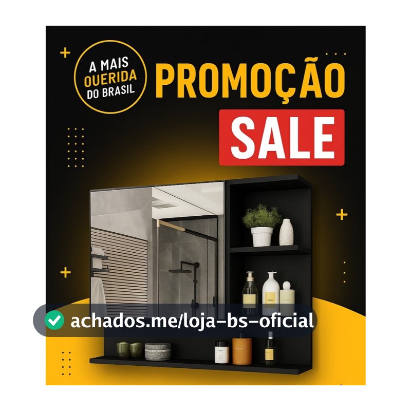 A MAIS QUERIDA DO BRASIL!  Armário Espelheira com Porta Cleopatra - VÁRIAS CORES
