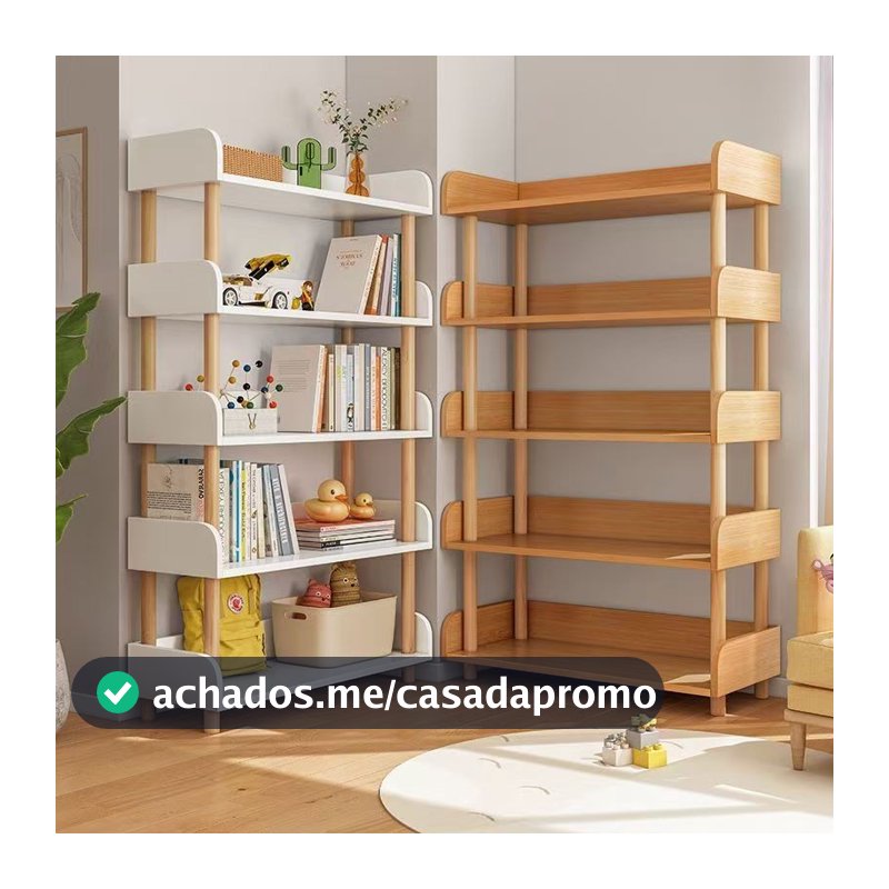 Estante Organizador Livreiro Prateleira Para Sala Quarto Escritório