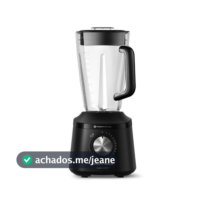 Liquidificador Philips Walita Serie 3000 Turbo Preto 1200W 220V (HR2271/90)