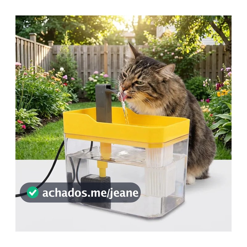 KIT FONTE bebedouro Gatos e Cachorro 110V Automática bebedouro gato Bombinha Aquario 1500ML