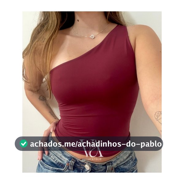 Blusa um ombro só Poliamida Mula Manca