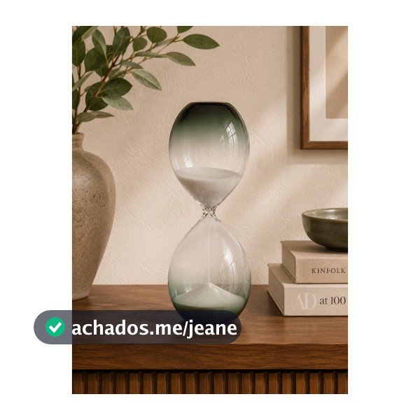 Ampulheta Decorativa 60 Minutos Para Decoração De Mesa