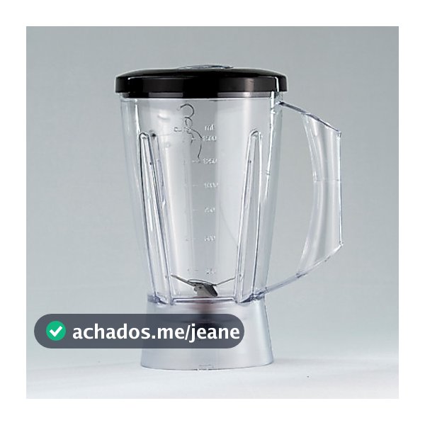 Copo De Liquidificador Compatível Arno Power Mix 550w / 700w Tampa Preta
