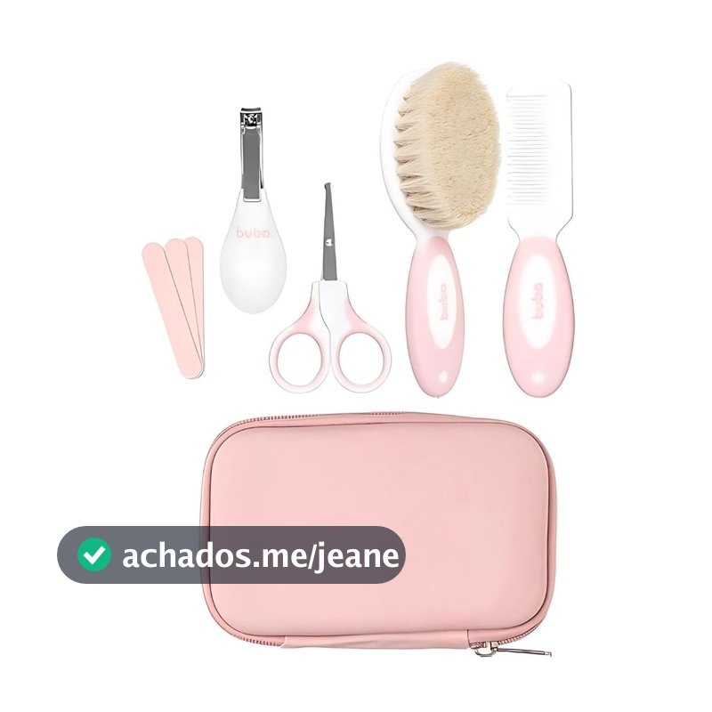 Kit De Cuidados Com Estojo Rosa 19601 - Buba