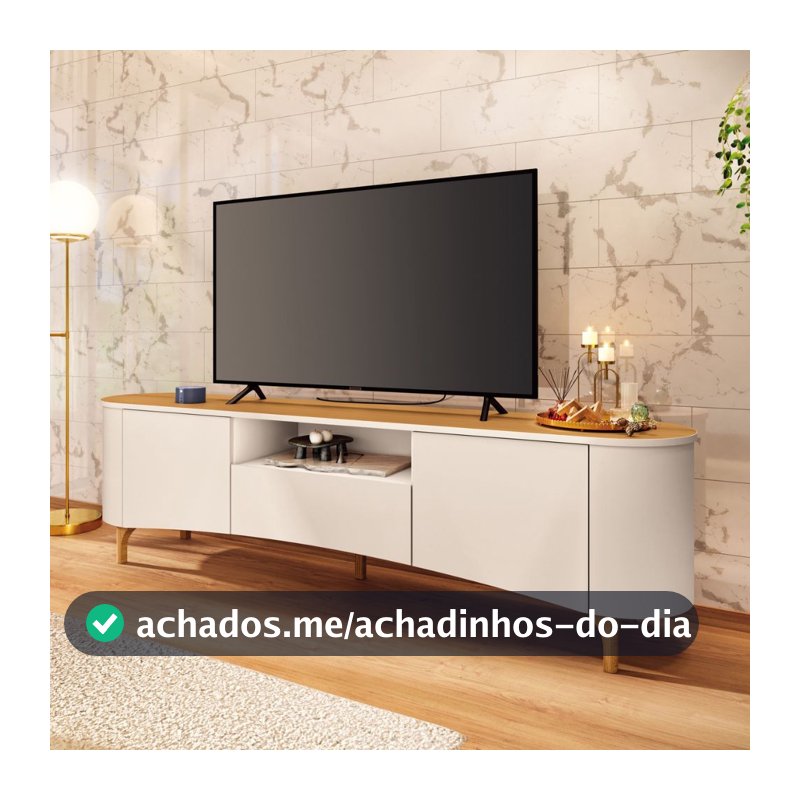 Bancada Elara 2 Portas 5 Pés MDF e MDP HB Móveis