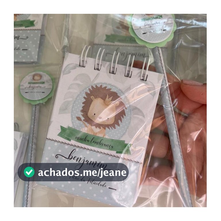 Lembrancinha Personalizada Caderno Bloquinho  Lápis  Todos  Temas  Kit Festa Infantil  Aniversário  Personal