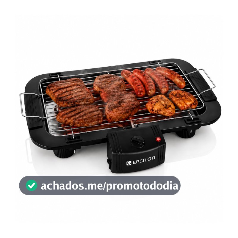 EPS-3091 Churrasqueira Elétrica De Mesa Epsilon Controle De Temperatura Grill Grelhador Portátil Cozinha