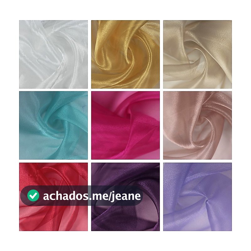 3m Tecido Organza Cristal 100% Poliester ( 3m x 1.50m )