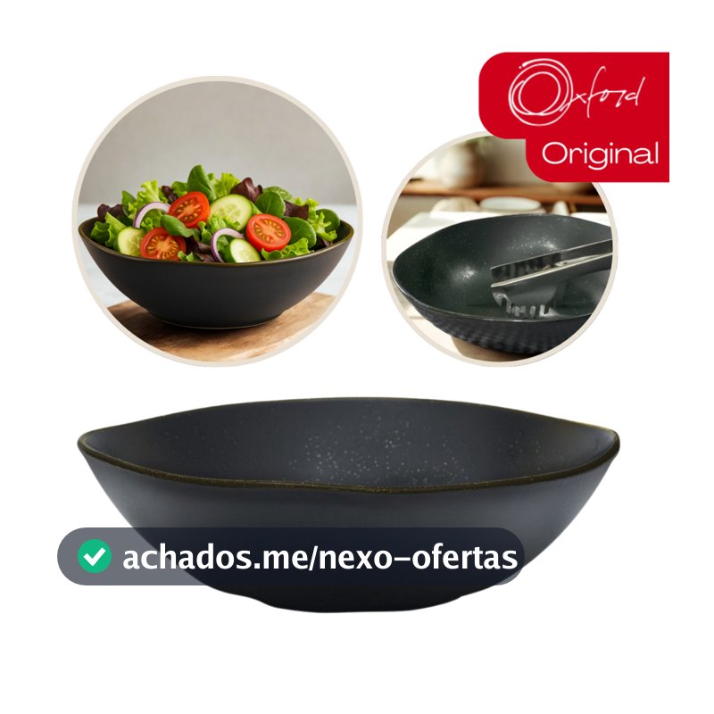 Saladeira Tigela 26cm Ryo Volcano 1,6 Litros Oxford Porcelana