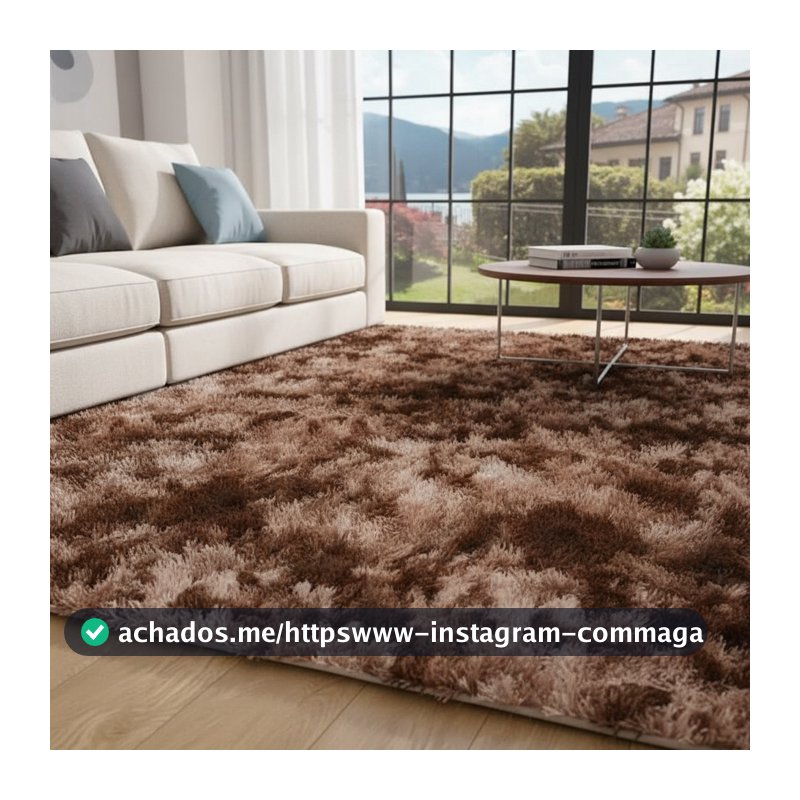 Tapete 2,00 X 1,50 / 1,00 X 1,50 / 2,00 X 0,60 Peludo Felpudo 4 Cm Imperdível Black Friday